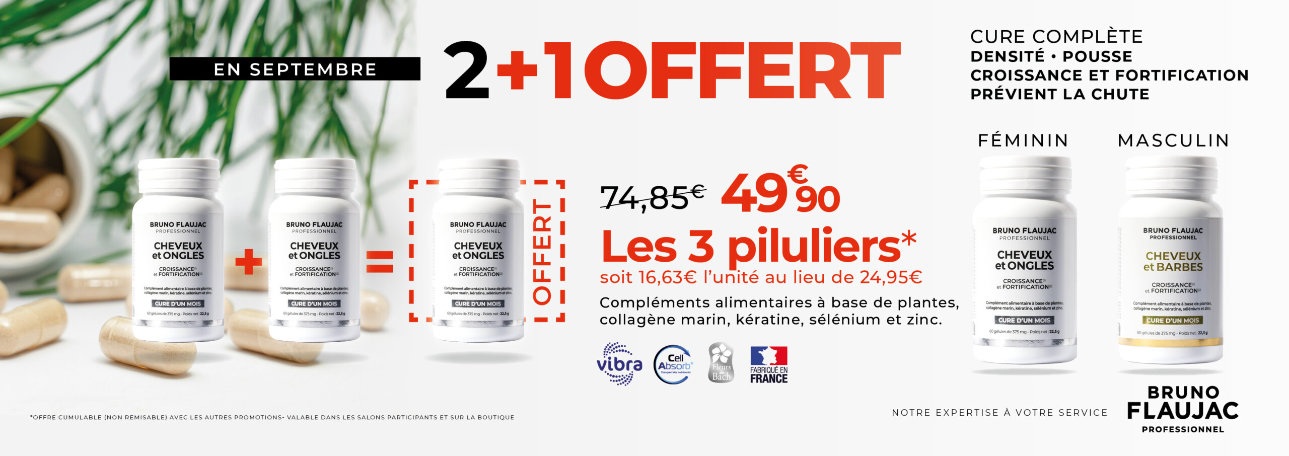promo compléments alimentaires cheveux et ongles